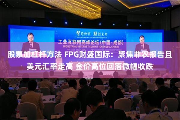 股票加杠杆方法 FPG财盛国际：聚焦非农报告且美元汇率走高 金价高位回落微幅收跌