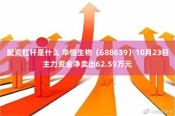 配资杠杆是什么 华恒生物（688639）10月23日主力资金净卖出62.59万元