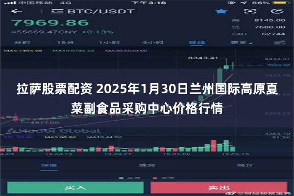 拉萨股票配资 2025年1月30日兰州国际高原夏菜副食品采购中心价格行情