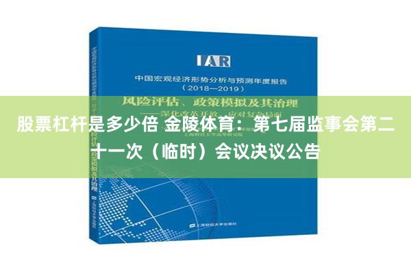 股票杠杆是多少倍 金陵体育：第七届监事会第二十一次（临时）会议决议公告